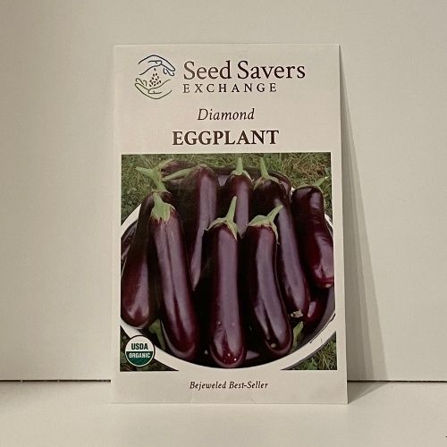 Diamond Eggplant Organic Open-Pollinated Seeds