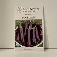 Thumbnail for Diamond Eggplant Organic Open-Pollinated Seeds