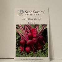 Thumbnail for Early Blood Turnip Beet Open-Pollinated Seeds