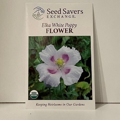 Elka White Heirloom Organic Poppy Seeds