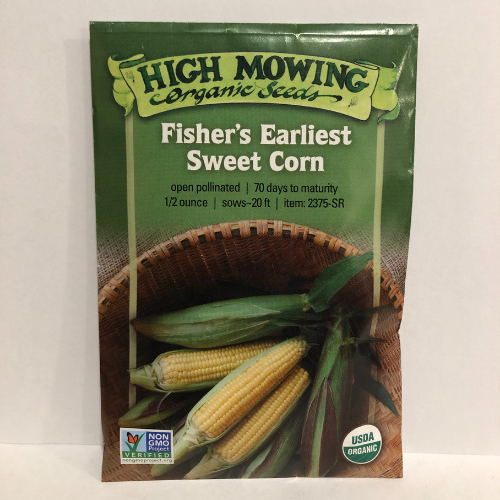 Fisher's Earliest Sweet Corn, 1950's Heirloom, Organic