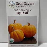 Thumbnail for Gill's Golden Pippin Squash, 1952 Heirloom, Organic