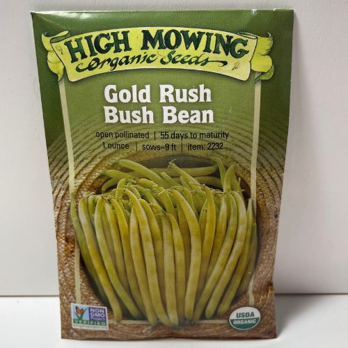 Gold Rush Yellow Wax Bean, Organic Seeds