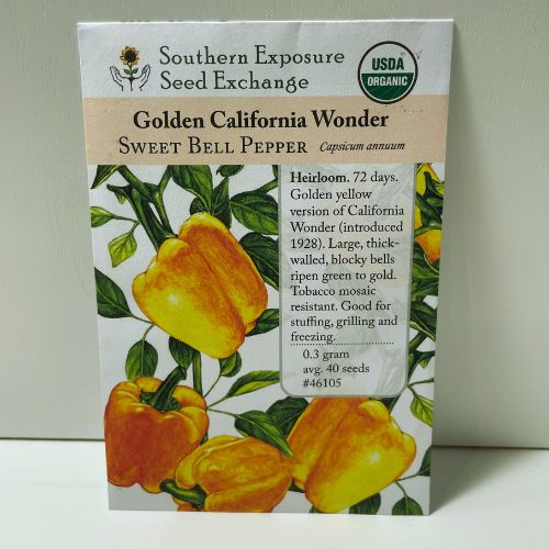 Golden California Wonder Pepper Seeds