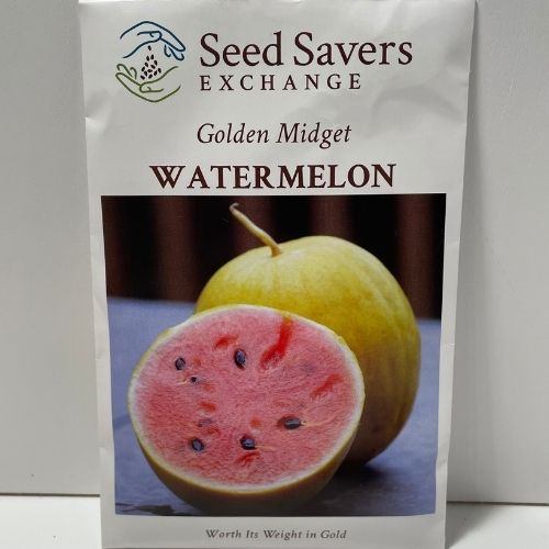 Golden Midget Watermelon Heirloom Open Pollinated Seeds