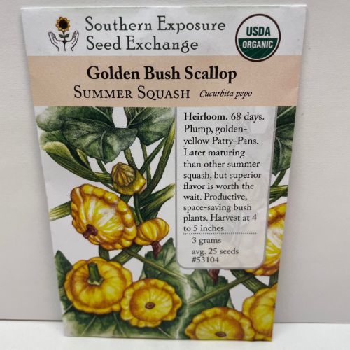 Golden Scallop Squash Seeds