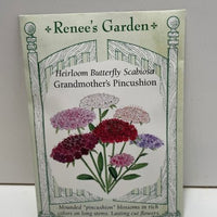 Thumbnail for Grandmothers Pincushion Heirloom Butterfly Scabiosa Flower Seeds