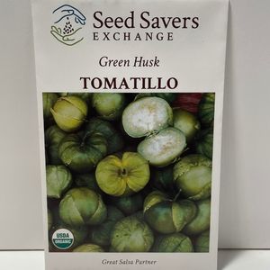 Organic Green Husk Tomatillo heirloom Open Pollinated Seeds