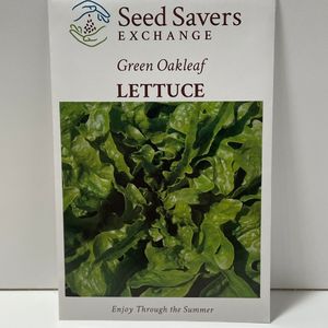 Green Oakleaf Lettuce Heirloom Open-Pollinated Seeds