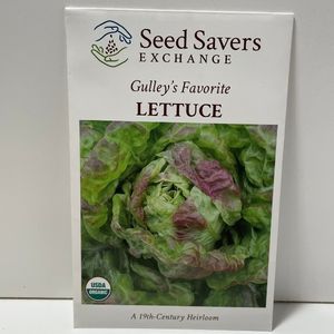 Organic Gulley's Favorite Lettuce Heirloom Open-Pollinated Seeds