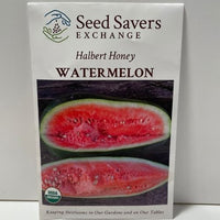Thumbnail for Organic Halbert Honey Watermelon Heirloom Open Pollinated Seeds