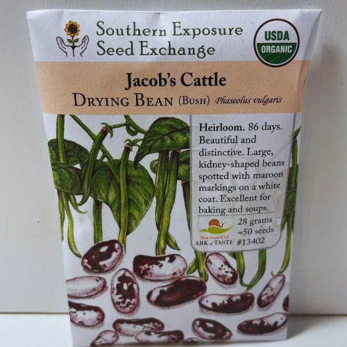 Jacob's Cattle (Trout) Bush Dry Bean, Organic Seeds