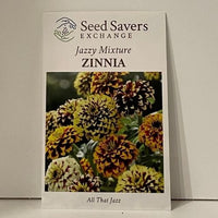 Thumbnail for Jazzy Mixture Zinnia Open Pollinated Seeds