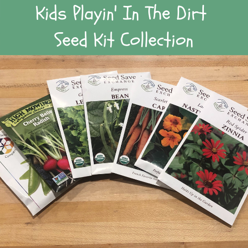 Kids Vegetable Garden Seed Kit, New Gardener Seed Collection