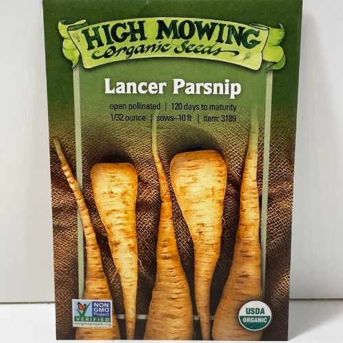 Organic Lancer Parsnip Open Pollinated Seeds