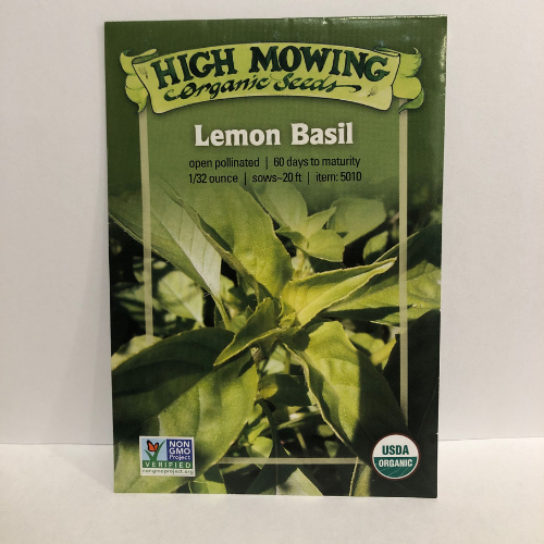 Lemon Basil, Heirloom, Organic