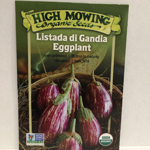 Organic Listada di Gandia Eggplant Seeds
