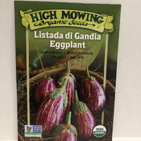 Thumbnail for Organic Listada di Gandia Eggplant Seeds