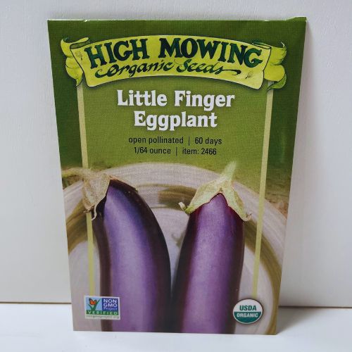 Organic Little Finger Eggplant Seeds, Organic