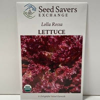 Thumbnail for Organic Lolla Rossa Lettuce Heirloom Open-Pollinated Seeds