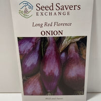 Thumbnail for Long Red Florence Onion Heirloom Open Pollinated Seeds