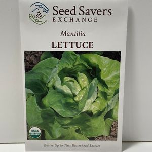 Organic Mantilia Lettuce Heirloom Open-Pollinated Seeds