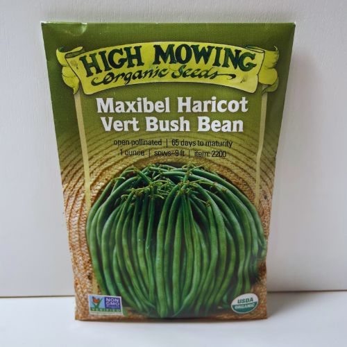 Organic Maxibel Haricot Vert Bush Bean Seeds, Organic