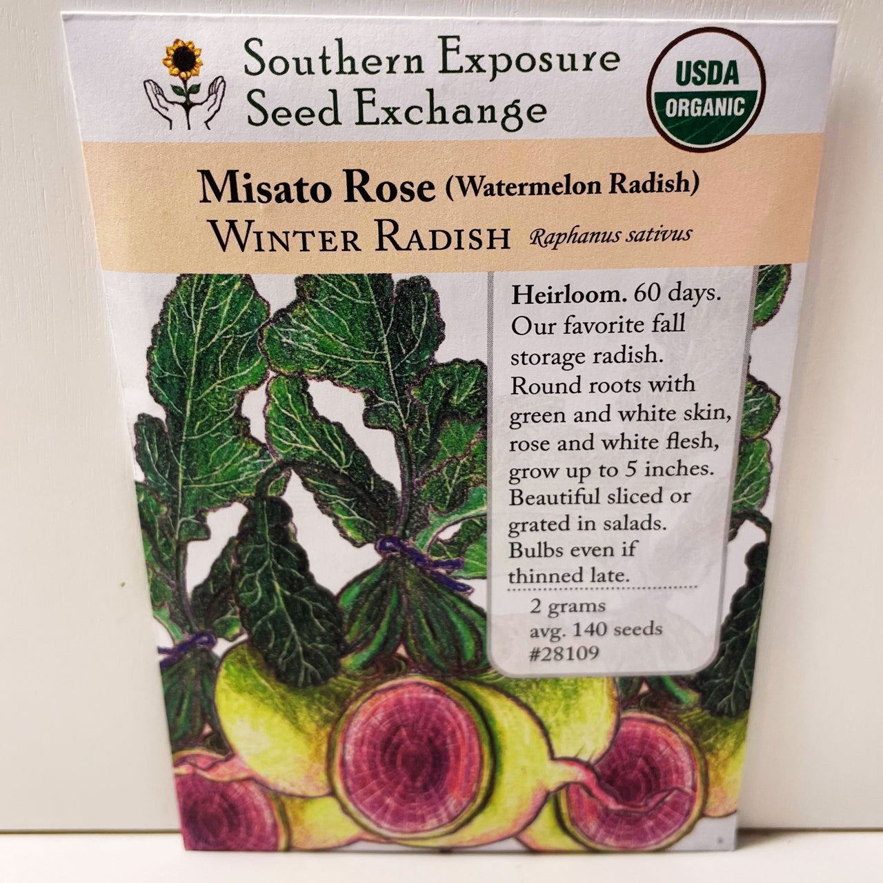 Misato Rose Fall Radish Seeds, Organic Seeds