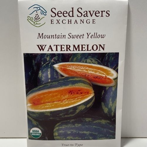 Organic Mountain Sweet Yellow Watermelon Open Pollinated Seeds