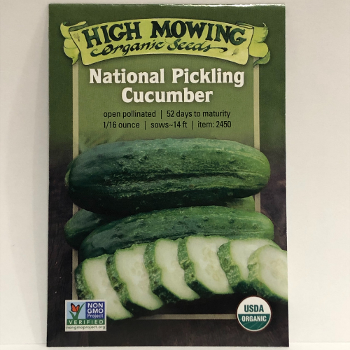 National Pickling Cucumber, Organic
