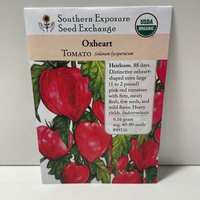 Oxheart Tomato Seeds 1925 Heirloom, Organic
