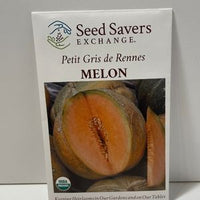 Thumbnail for Organic Petit Gris De Rennes Melon Heirloom Open Pollinated Seeds