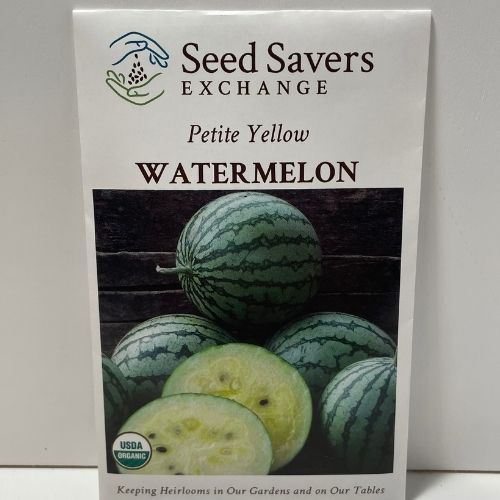 Organic Petite Yellow Watermelon Heirloom Open Pollinated Seeds