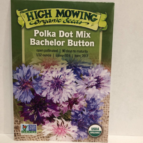 Organic Polka Dot Mix Bachelor Button Seeds