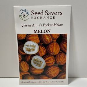 Queen Anne's Pocket Melon Heirloom Open Pollinated Seeds'