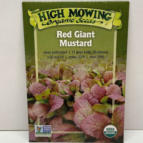 Red Giant Mustard Seeds Organic