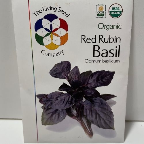 Organic Red Rubin Basil Seeds
