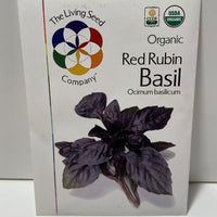 Thumbnail for Organic Red Rubin Basil Seeds