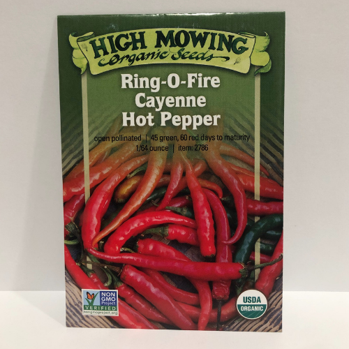 Ring-O-Fire Cayenne Hot Pepper, Organic