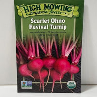 Thumbnail for Organic Scarlet Ohno Revival Turnip Open Pollinated Seeds