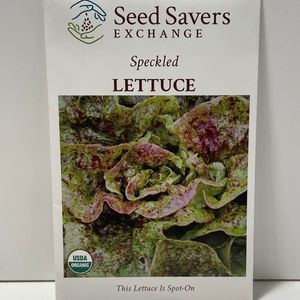Organic Speckled  Lettuce Heirloom Open-Pollinated Seeds