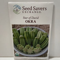 Thumbnail for Organic Star of David Okra Heirloom Open Pollinated Seeds