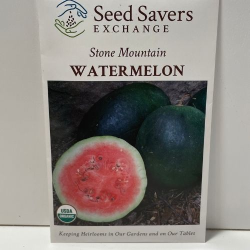 Organic Stone Mountain Watermelon Heirloom Open Pollinated Seeds
