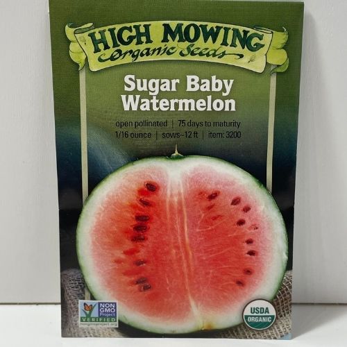 Organic Sugar Baby Watermelon Heirloom Seeds
