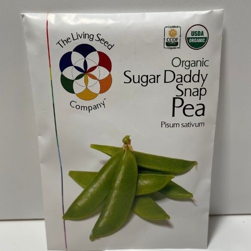 Organic Sugar Daddy Snap Pea Open Pollinated Seeds