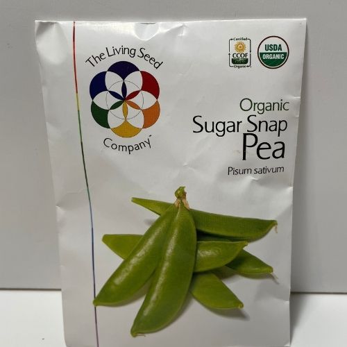 Organic Sugar Snap Pea Open Pollinated Seeds