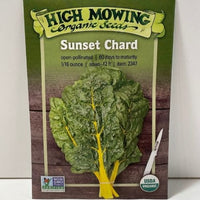 Thumbnail for Organic Sunset Chard Open Pollinated Seeds