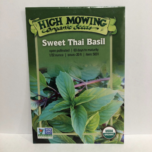Organic Sweet Thai Basil, Heirloom