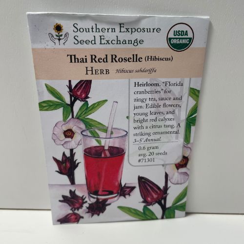 Thai Red Roselle Hibiscus, 1800's Heirloom Herb