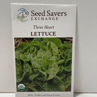 Thumbnail for Organic Three Heartl Lettuce Heirloom Open-Pollinated Seeds